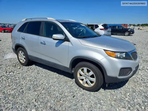 2013 Kia Sorento Lx VIN 5XYKT4A22DG309802 фото 4