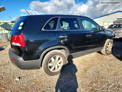 2013 Kia Sorento Lx VIN 5XYKT3A17DG339931 фото 3