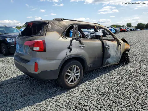 5XYKTDA60EG467480 — 2014 Kia Sorento, фото 3 с аукциона Copart, Пожар