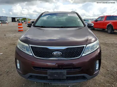 2014 Kia Sorento Lx VIN 5XYKT3A69EG478598 фото 5
