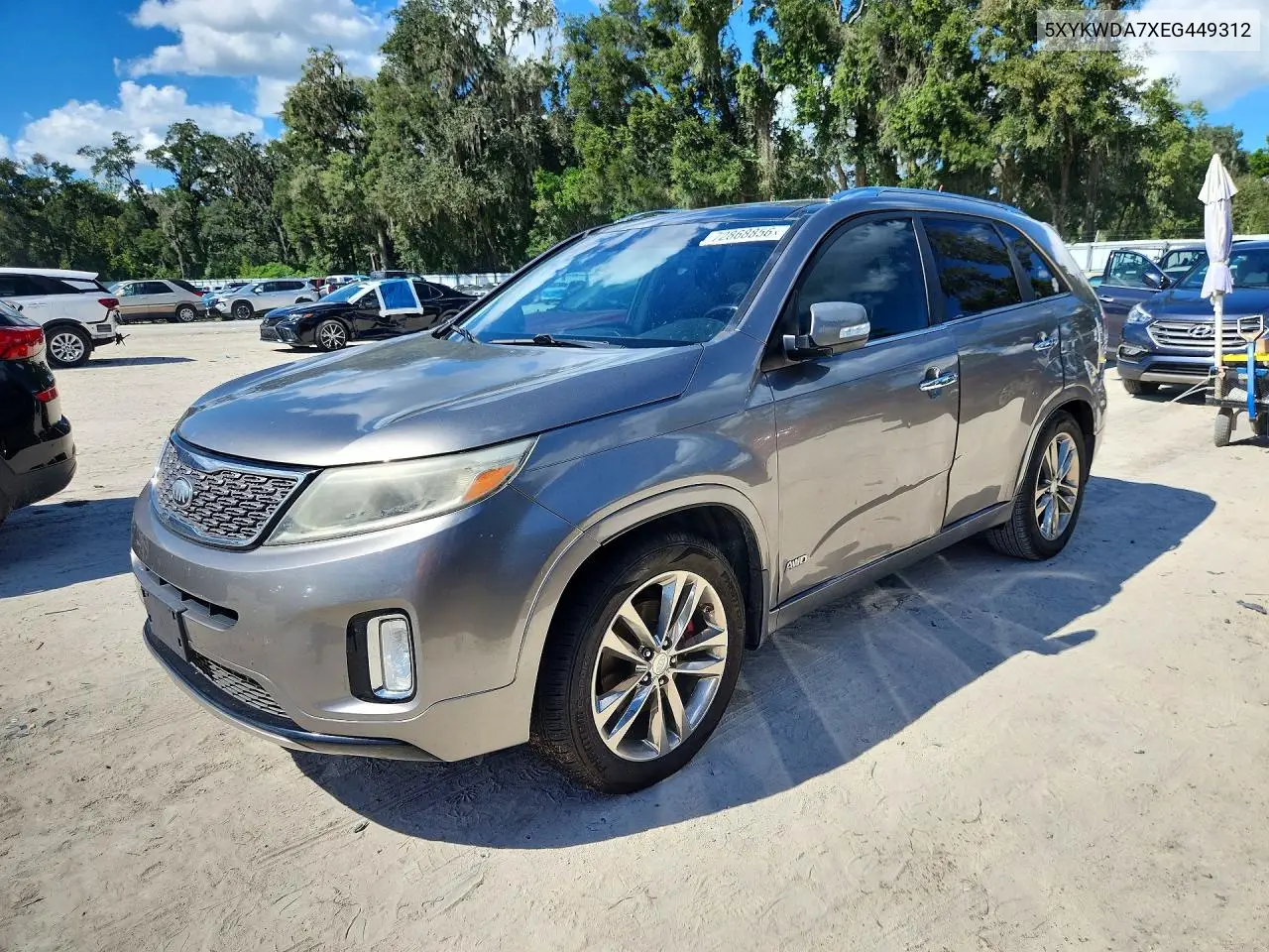 5XYKWDA7XEG449312 Kia Sorento 2014 — повреждение Механические повреждения, фото до ремонта