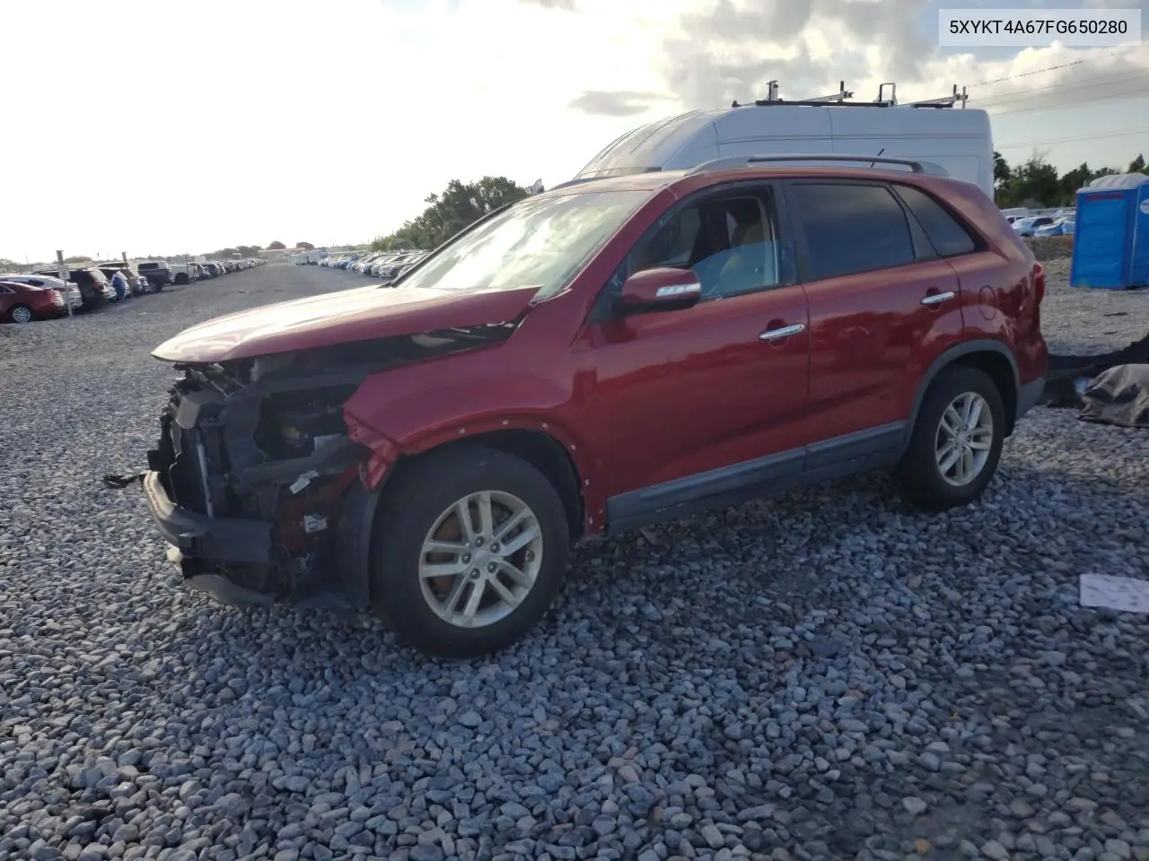 2015 Kia Sorento Lx VIN 5XYKT4A67FG650280 фото 1