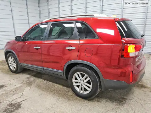 2015 Kia Sorento Lx VIN 5XYKT3A60FG558938 фото 2
