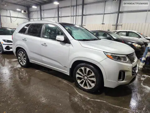 5XYKWDA77FG569005 — 2015 Kia Sorento, фото 4 с аукциона Copart, Боковая часть