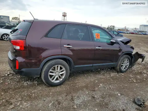 5XYKT3A60FG642922 — 2015 Kia Sorento, фото 3 с аукциона Copart, Передняя часть