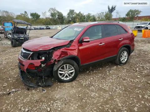 5XYKT3A66FG660583 — 2015 Kia Sorento, Передняя часть, фото до ремонта