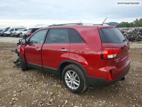 5XYKT3A66FG660583 — 2015 Kia Sorento, фото 2 с аукциона Copart, Передняя часть