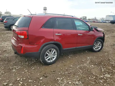 5XYKT3A66FG660583 — 2015 Kia Sorento, фото 3 с аукциона Copart, Передняя часть