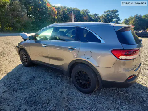 2016 Kia Sorento Lx VIN 5XYPGDA31GG165375 фото 2