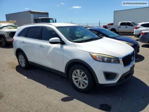 5XYPG4A3XGG093849 — 2016 Kia Sorento, фото 4 с аукциона Copart, Боковая часть