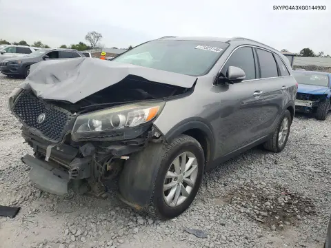 5XYPG4A3XGG144900 — 2016 Kia Sorento, Передняя часть, фото до ремонта