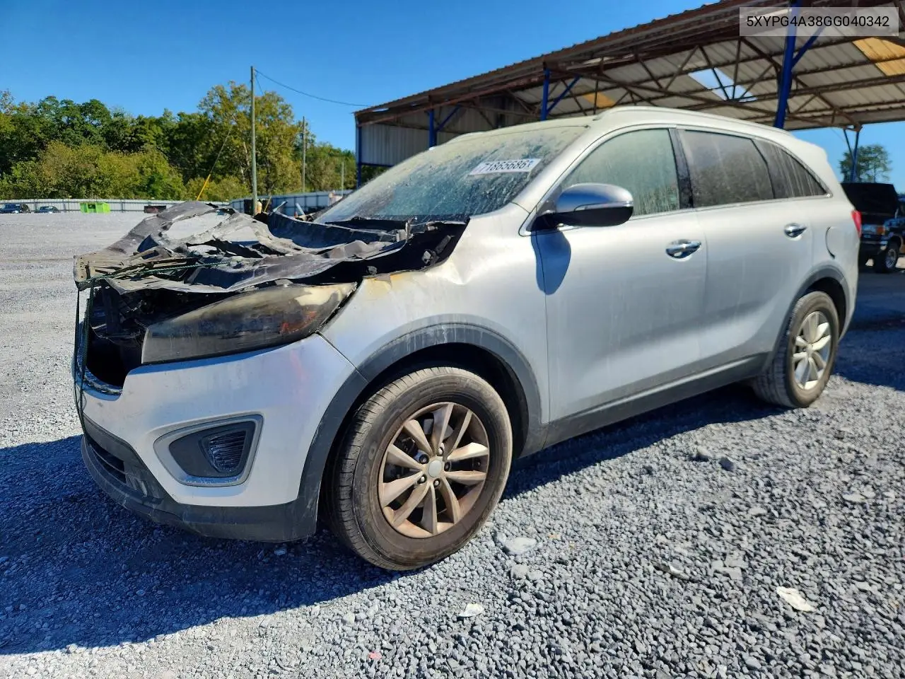 2016 Kia Sorento Lx VIN 5XYPG4A38GG040342 фото 1