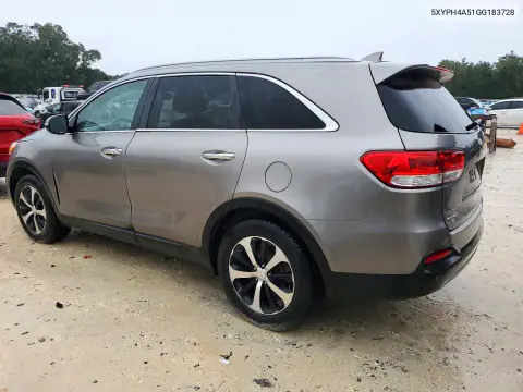 2016 Kia Sorento Ex VIN 5XYPH4A51GG183728 фото 2