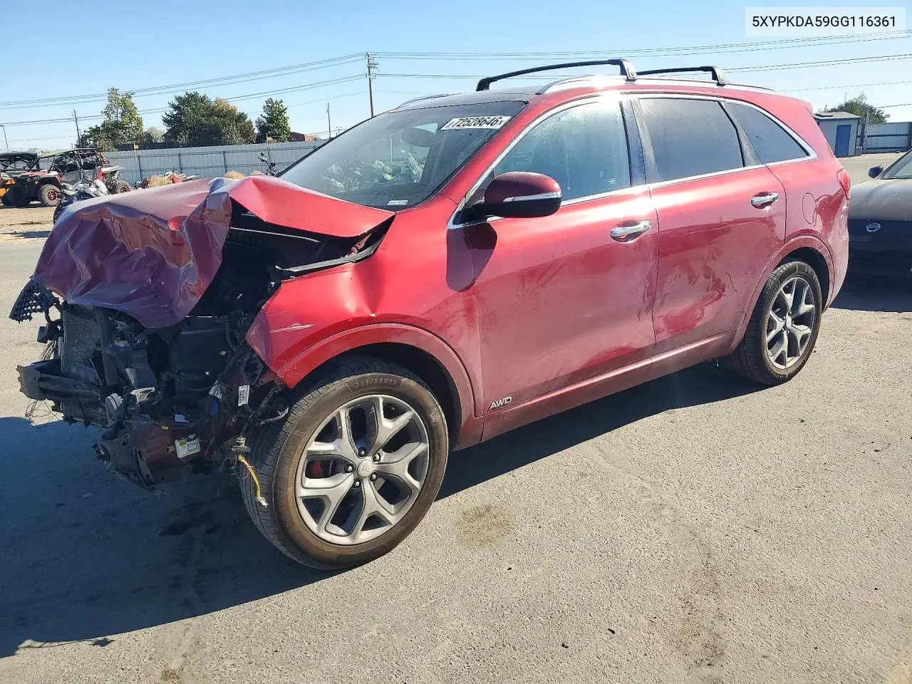 2016 Kia Sorento Sx V6 VIN 5XYPKDA59GG116361 фото 1