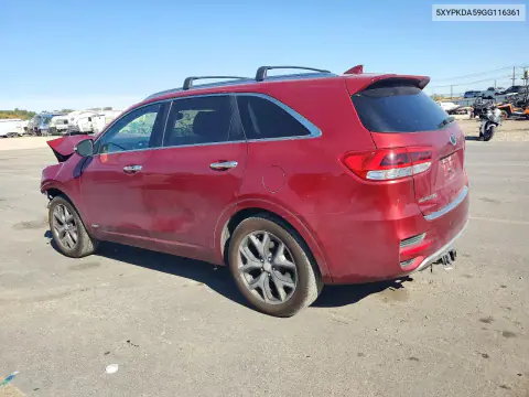 2016 Kia Sorento Sx V6 VIN 5XYPKDA59GG116361 фото 2