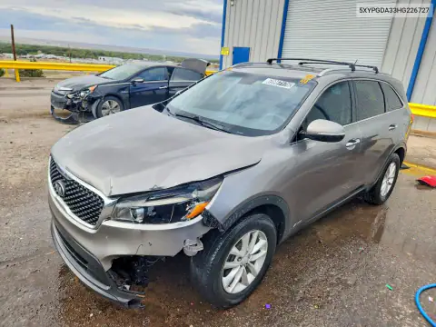 5XYPGDA33HG226727 — 2017 Kia Sorento, Передняя часть, фото до ремонта