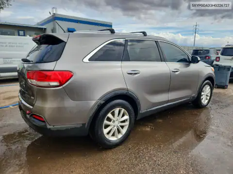 5XYPGDA33HG226727 — 2017 Kia Sorento, фото 3 с аукциона Copart 15.10.2026, Передняя часть
