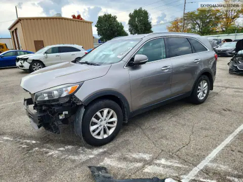 5XYPG4A36HG337496 — 2017 Kia Sorento, Передняя часть, фото до ремонта