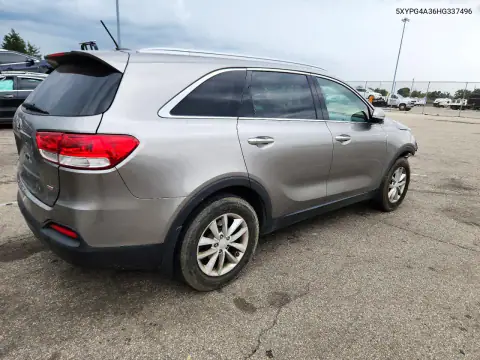 5XYPG4A36HG337496 — 2017 Kia Sorento, фото 3 с аукциона Copart, Передняя часть