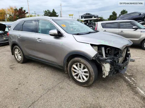 5XYPG4A36HG337496 — 2017 Kia Sorento, фото 4 с аукциона Copart, Передняя часть