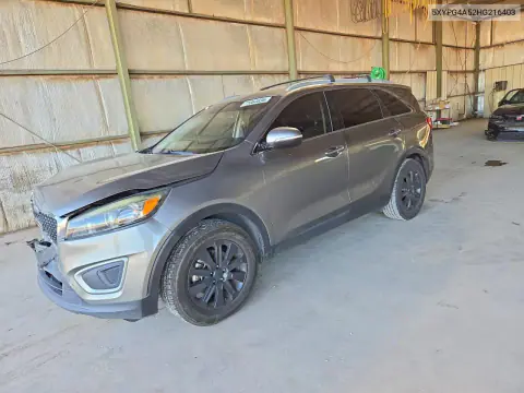 5XYPG4A52HG216403 — 2017 Kia Sorento, Передняя часть, фото до ремонта
