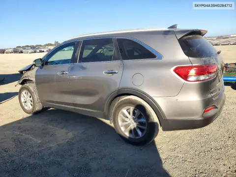 5XYPG4A35HG284712 — 2017 Kia Sorento, фото 2 с аукциона Copart, Передняя часть