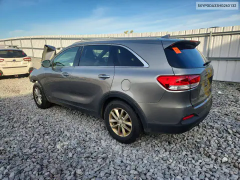 2017 Kia Sorento Lx VIN 5XYPGDA33HG263132 фото 2