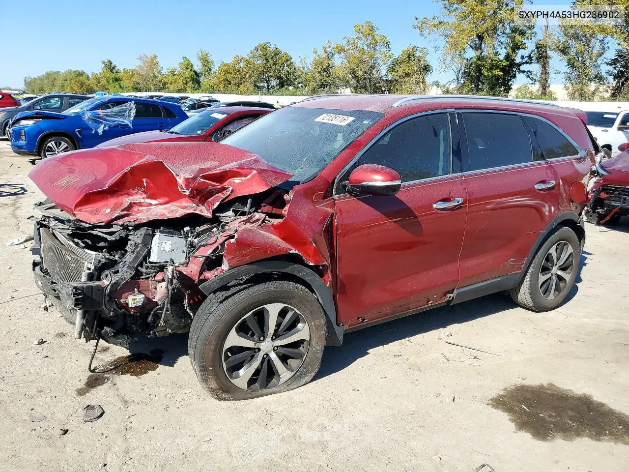 2017 Kia Sorento Ex VIN 5XYPH4A53HG236902 фото 1