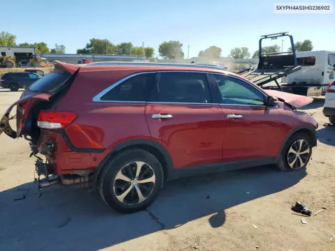 2017 Kia Sorento Ex VIN 5XYPH4A53HG236902 фото 3