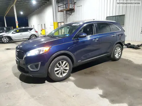 5XYPGDA3XHG214106 — 2017 Kia Sorento, Задняя часть, фото до ремонта