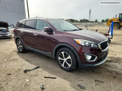 2017 Kia Sorento Ex VIN 5XYPHDA58HG200316 фото 4
