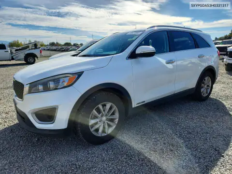 5XYPGDA53HG331317 — 2017 Kia Sorento, Мелкие вмятины и царапины, фото до ремонта