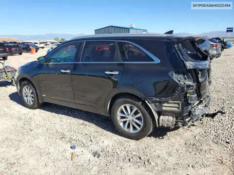 5XYPGDA56HG222494 — 2017 Kia Sorento, фото 2 с аукциона Copart 20.10.2026, Задняя часть