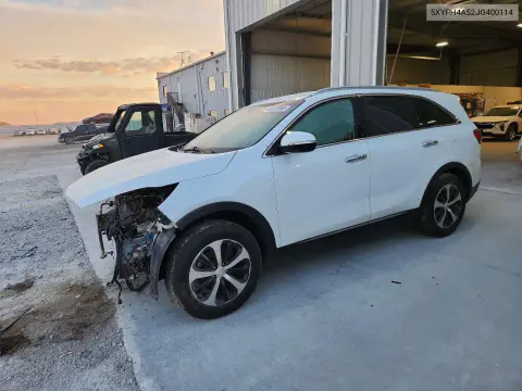 5XYPH4A52JG400114 — 2018 Kia Sorento, Передняя часть, фото до ремонта