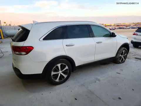 2018 Kia Sorento Ex VIN 5XYPH4A52JG400114 фото 3