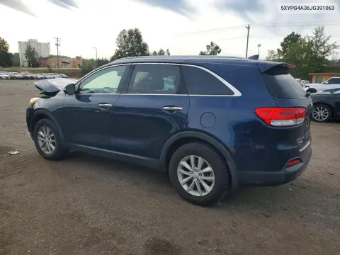 2018 Kia Sorento Lx VIN 5XYPG4A36JG391063 фото 2