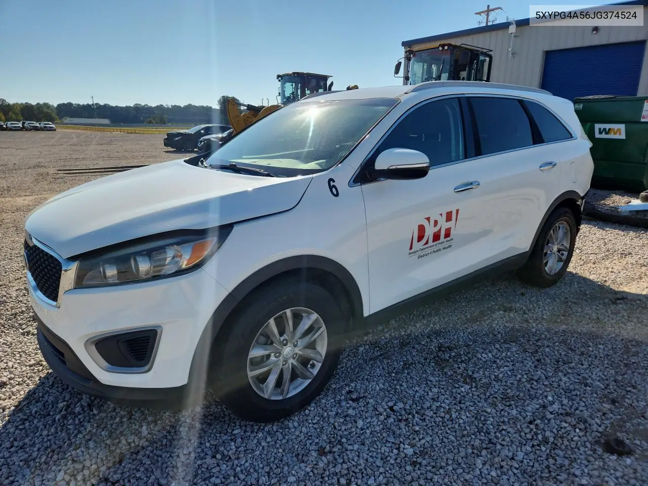 2018 Kia Sorento Lx V6 VIN 5XYPG4A56JG374524 фото 1