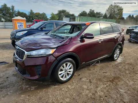 5XYPGDA58KG530774 — 2019 Kia Sorento, Повреждения со всех сторон, фото до ремонта
