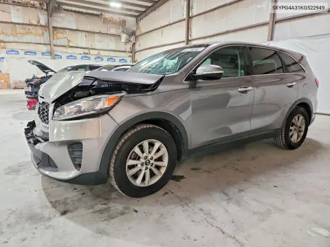 5XYPG4A31KG522949 — 2019 Kia Sorento, Передняя часть, фото до ремонта