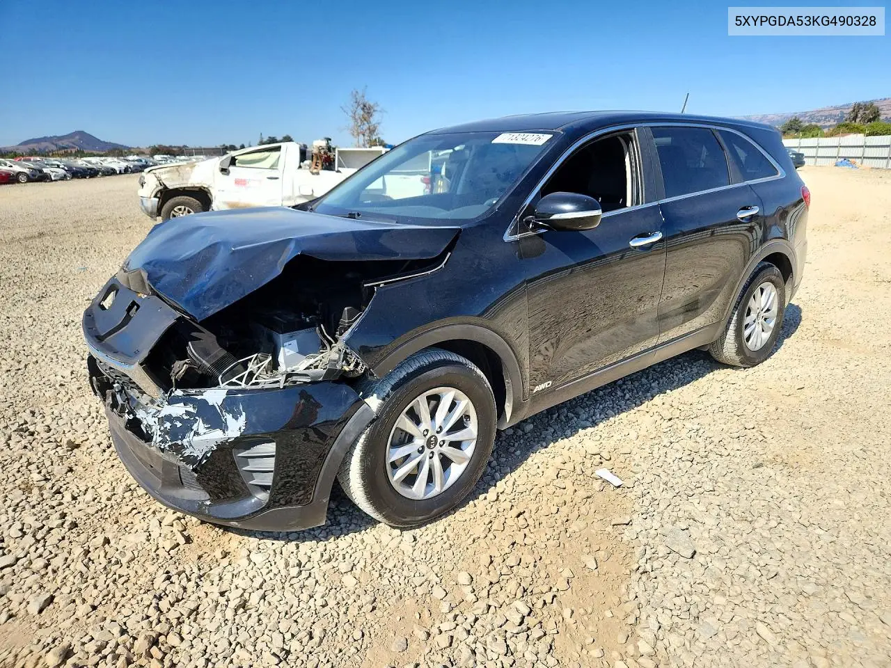 2019 Kia Sorento Lx V6 VIN 5XYPGDA53KG490328 фото 1