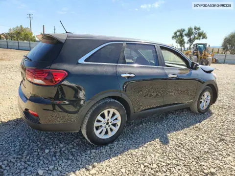 2019 Kia Sorento Lx V6 VIN 5XYPGDA53KG490328 фото 3