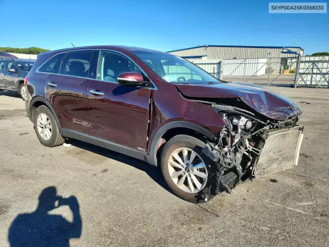 2019 Kia Sorento Lx VIN 5XYPGDA35KG568333 фото 4