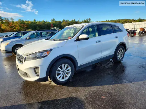 5XYPGDA59KG564156 — 2019 Kia Sorento, Сторона, фото до ремонта