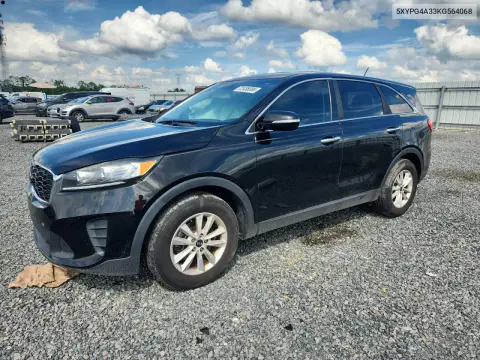 5XYPG4A33KG564068 — 2019 Kia Sorento, Сторона, фото до ремонта