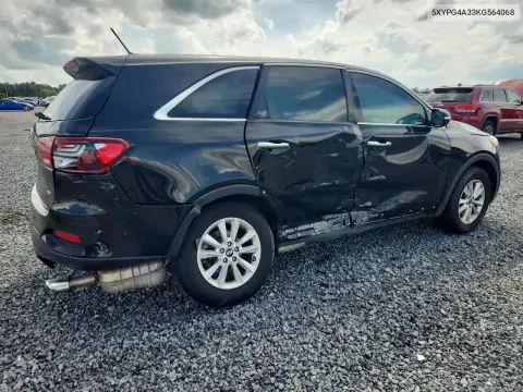 2019 Kia Sorento L VIN 5XYPG4A33KG564068 фото 3