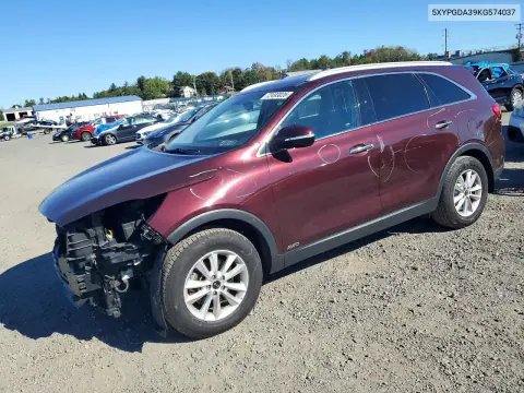 2019 Kia Sorento Lx VIN 5XYPGDA39KG574037 фото 1