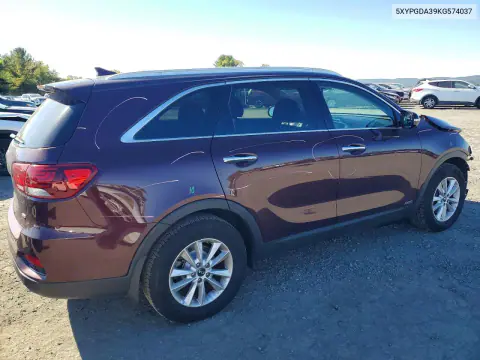 2019 Kia Sorento Lx VIN 5XYPGDA39KG574037 фото 3