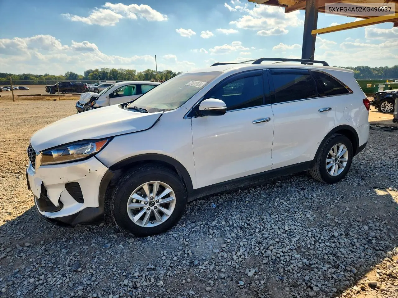 5XYPG4A52KG496637 Kia Sorento 2019 — повреждение Передняя часть, фото до ремонта