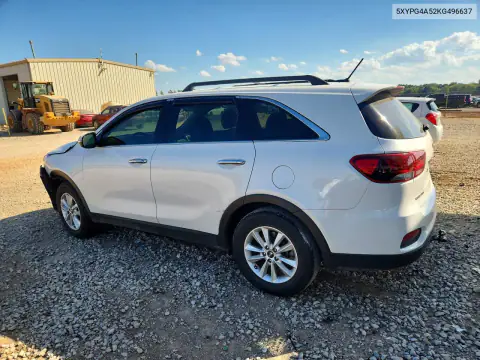 5XYPG4A52KG496637 — 2019 Kia Sorento, фото 2 с аукциона Copart, Передняя часть