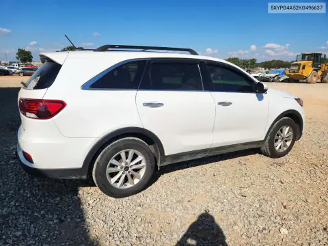 5XYPG4A52KG496637 — 2019 Kia Sorento, фото 3 с аукциона Copart, Передняя часть